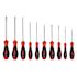 Wiha 10 Piece Softfinish Cushion Grip Screwdriver Tray Set