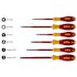 Wiha 6 Piece Insulated Softfinish Screwdriver Set - Slotted, Phillips, Square