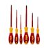 Wiha 6 Piece Insulated Softfinish Screwdriver Set - Slotted Phillips