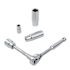 Wiha 27 Piece 1/4" Drive Professional Standard And Deep Socket Tray Set - Metric