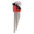 Wiha 9 Piece Magicring Ball End Long Arm Hex L-Key Set - Metric
