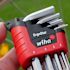 Wiha 9 Piece Magicring Ball End Long Arm Hex L-Key Set - Metric
