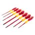 Wiha 7 Piece Insulated Softfinish Screwdriver Set - Slotted, Phillips