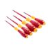 Wiha 5 Piece Insulated Softfinish Screwdriver Set