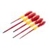 Wiha 5 Piece Insulated Softfinish Screwdriver Set