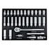 Wiha 29 Piece 1/2" Drive Professional Standard And Deep Socket Tray Set -Metric
