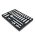 Wiha 29 Piece 1/2" Drive Professional Standard And Deep Socket Tray Set -Metric
