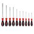 Wiha 10 Piece Softfinish Xheavy Duty Cushion Grip Screwdriver Tray Set