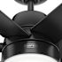 Hunter Fan 60" Skysail Weathermax Ceiling Fan With LED Light, Matte Black