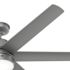 Hunter Fan 60" Skysail Weathermax Ceiling Fan With LED Light, Matte Silver