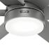 Hunter Fan 60" Skysail Weathermax Ceiling Fan With LED Light, Matte Silver