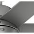 Hunter Fan 60" Skysail Weathermax Ceiling Fan With LED Light, Matte Silver