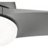 Hunter Fan 52" Gallegos Ceiling Fan With LED Light, Damp Rated, Matte Silver