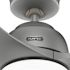 Hunter Fan 52" Gallegos Ceiling Fan With LED Light, Damp Rated, Matte Silver