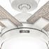 Hunter Fan 52" Georgetown Hunter Fanexpress Ceiling Fan With Led, Fresh White