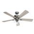 Hunter Fan 52" Crestfield Hunter Fanexpress Ceiling Fan With Led, Matte Silver