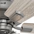 Hunter Fan 52" Crestfield Hunter Fanexpress Ceiling Fan With Led, Matte Silver