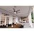 Hunter Fan 52" Brazos Ceiling Fan With LED Light, Damp Rated, Matte Silver