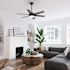 Hunter Fan 52" Georgetown Hunter Fanexpress Ceiling Fan With Led, Matte Black