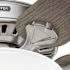 Hunter Fan 52" Pro'S Best Ceiling Fan With LED And Pull Chain, Brushed Nickel