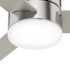 Hunter Fan 52" Minimus Low Profile Ceiling Fan With LED Light, Brushed Nickel