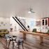 Hunter Fan 52" Minimus Low Profile Ceiling Fan With LED Light, Brushed Nickel