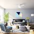Hunter Fan 52" Minimus Low Profile Ceiling Fan With LED Light, Fresh White