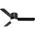 Hunter Fan 52" Minimus Low Profile Ceiling Fan With LED Light, Matte Black