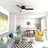 Hunter Fan 52" Minimus Low Profile Ceiling Fan With LED Light, Matte Black