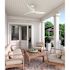 Hunter Fan 52" Mazzini Ceiling Fan, Damp Rated, Matte White