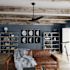 Hunter Fan 52" Mosley Ceiling Fan, Damp Rated, Matte Black