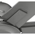 Hunter Fan 60" Downtown Ceiling Fan, Damp Rated, Matte Silver