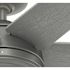 Hunter Fan 52" Jetty Weathermax Ceiling Fan, Matte Silver