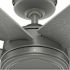 Hunter Fan 52" Jetty Weathermax Ceiling Fan, Matte Silver