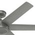 Hunter Fan 52" Jetty Weathermax Ceiling Fan, Matte Silver