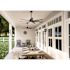 Hunter Fan 60" Downtown Ceiling Fan, Damp Rated, Matte Black