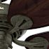 Hunter Fan 54" Bayview Ceiling Fan And Pull Chain, Damp Rated, Provencal Gold