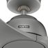 Hunter Fan 52" Gallegos Ceiling Fan, Damp Rated, Matte Silver