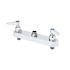 T&S Brass And Bronze Workboard Faucet Dck Mnt 8" Cntrs Lever Handles Less Nozzle
