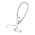 T&S Brass And Bronze 8" Wll Mnt Add-On Faucet W/14" Swng Nzl Flx Hs W/Spray Vlv