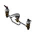 T&S Brass And Bronze Concealed Widespread Faucet Cast Spout Lvr Hndls Flex Lines