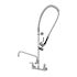 T&S Brass And Bronze Stainless Steel Pre-Rinse 8" Wall Mount 12" Add-On Faucet