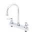 T&S Brass And Bronze Wkbrd Faucet Dck Mnt 8" Centers 6" Gooseneck Lever Handles