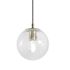 Afx Palla 7" One-Light Medium Base Pendant, Light Antique Brass