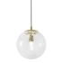 Afx Palla 9" One-Light Medium Base Pendant, Light Antique Brass