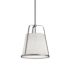 Afx Lizzette 10" One-Light Medium Base Pendant, Satin Nickel