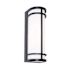 Afx Crain 16" LED Outdoor Wall Sconce, 27/30/35/40/50k, Black