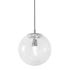 Afx Palla 9" One-Light Medium Base Pendant, Satin Nickel