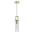 Afx Houston 4" One-Light Medium Base Pendant, Light Antique Brass