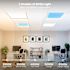 FEIT Vista 2'X2' Troffer Skylight Drop Ceiling LED Fixture, White, Package Of 2